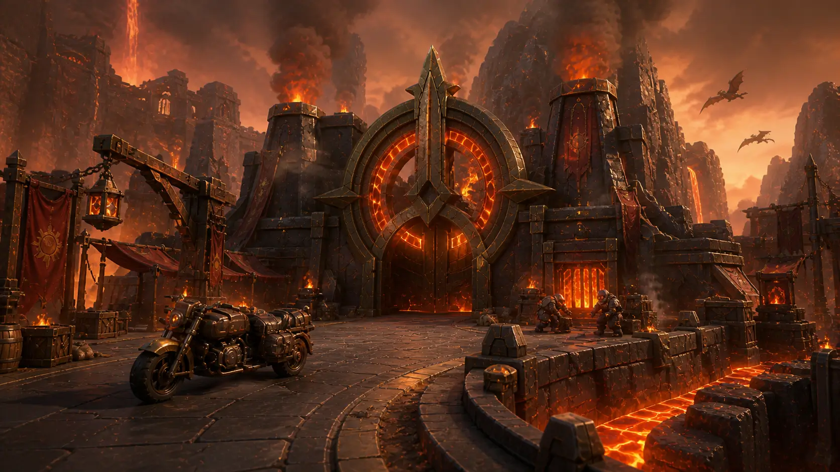 The volcanic Ashen Reach of the Ember Legion