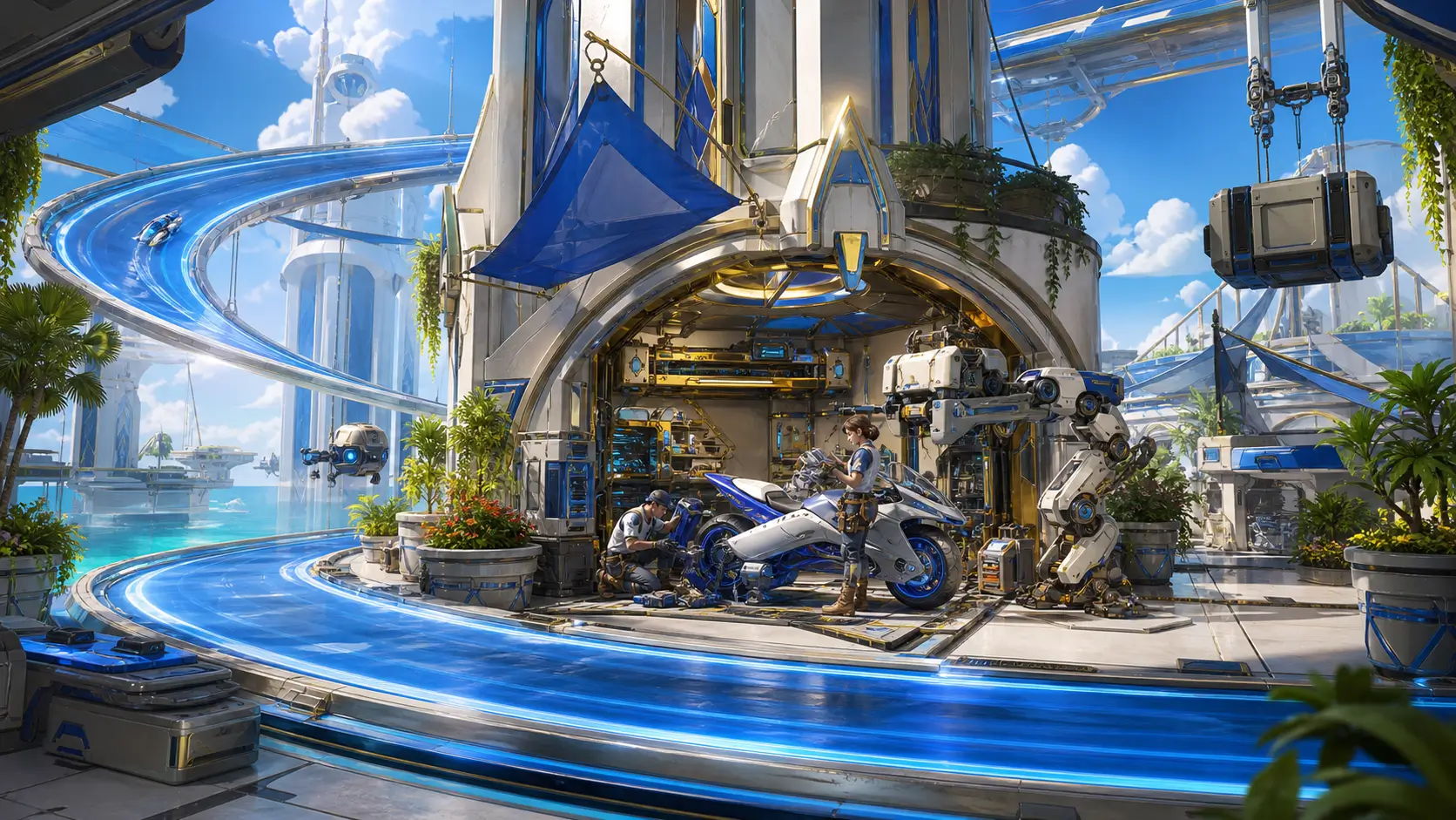 The Chrome Coast of the Volt Dynasty